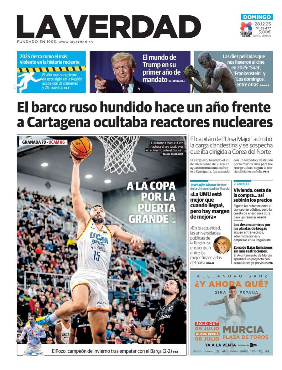 Un baschetbalist român, pe prima pagină a unui cotidian spaniol înființat în 1903: „Înspre Cupă pe ușa principală”