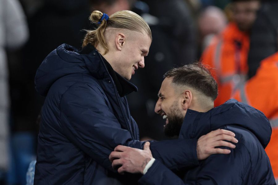 Cântarul lui Pep Guardiola a ajuns subiect de glume » Cum a râs Erling Haaland de Gianluigi Donnarumma!