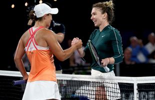 FOTO Simona Halep și Ashleigh Barty s-au sincronizat perfect! Ce și-au transmis, după demonstrativul de la Adelaide