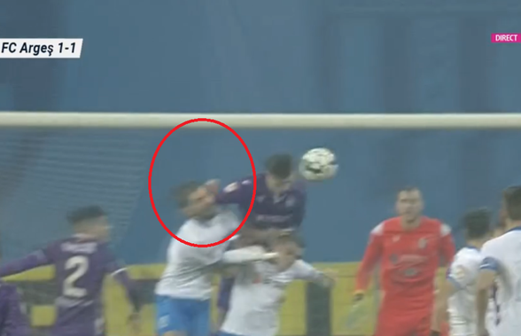 Viciere de rezultat la Craiova - FC Argeș! Ion Crăciunescu: „E penalty!” » Fault BRUTAL nesancționat