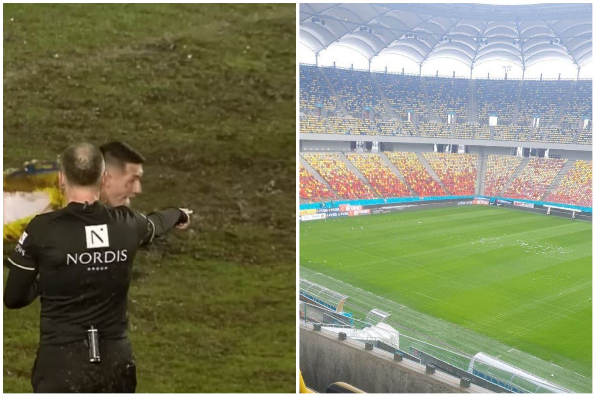 Așa, da! Gazonul de pe Arena Națională arată impecabil, cu câteva ore înainte de FCSB - Farul