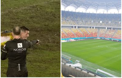 Așa, da! Gazonul de pe Arena Națională arată impecabil, cu câteva ore înainte de FCSB - Farul