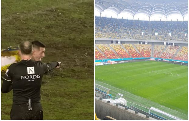 Așa, da! Gazonul de pe Arena Națională arată impecabil, cu câteva ore înainte de FCSB - Farul