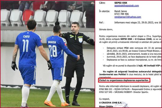Oltenii nu-și asumă deplasarea galeriei la Sfântu Gheorghe, dar, conform Regulamentului Disciplinar, asta tot nu-i absolvă de sancțiuni.