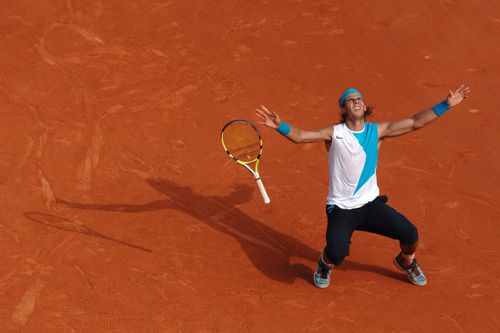 Rafael Nadal sărbătorind victoria de la Roland Garros 2007 Foto: Imago