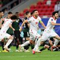 Jucătorii tadjici, fericiți după victoria cu Emiratele, 5-3 la penaltyuri Foto: Guliver/GettyImages