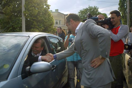 Dinu Gheorghe și Gigi Becali