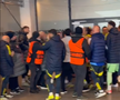 Scandal la pauza meciului FCSB - Fenerbahce // Capturi FOTO: Digi Sport