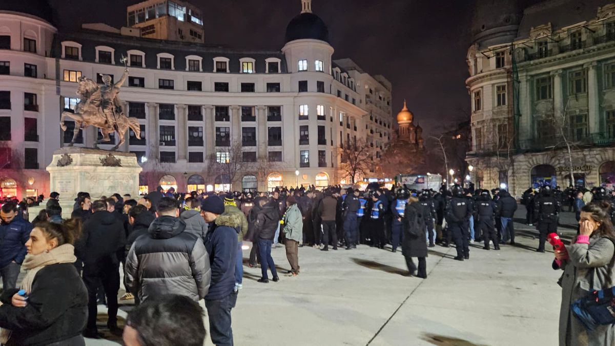 Bairam în Centrul Vechi, apoi fuga în stație: 1.000 de suporteri ai lui Fenerbahce au plecat spre Arena Națională cu STB-ul