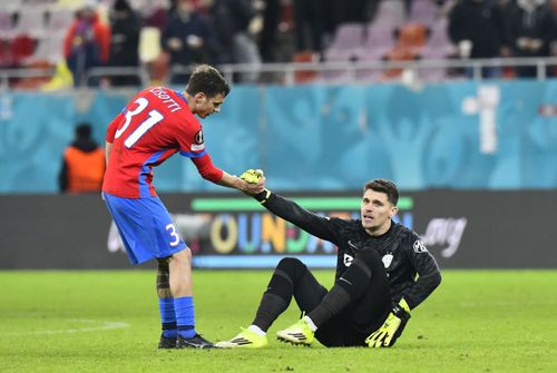 Ștefan Târnovanu, după FCSB 1-1 Fenerbahce // FOTO: Cristi Preda (GSP.ro)