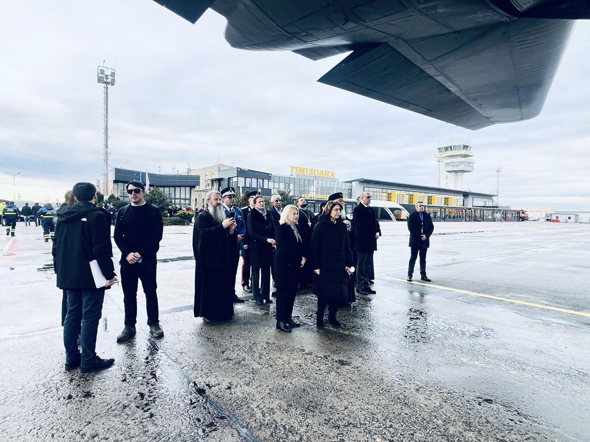 Scene emoționante pe Aeroportul Internațional Timișoara