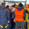 Scandal la pauza meciului FCSB - Fenerbahce // Capturi FOTO: Digi Sport