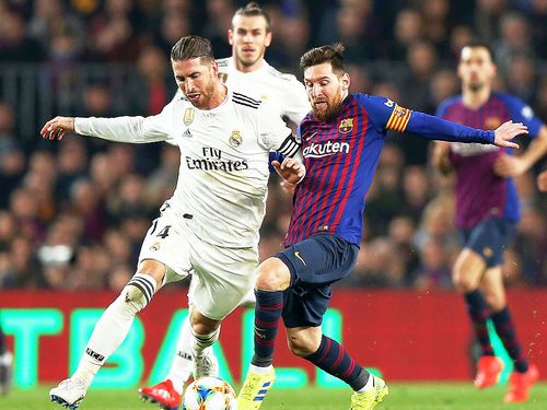 Sergio Ramos în duel cu Messi, foto: Guliver/gettyimages