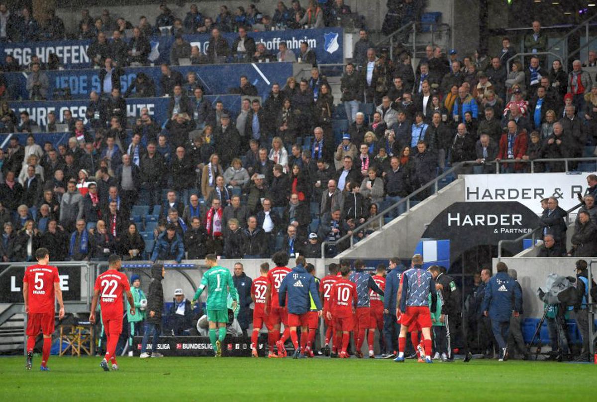 VIDEO+FOTO Hoffenheim - Bayern, întrerupt în minutul 77! Scene fără precedent: fotbaliștii au refuzat să mai joace