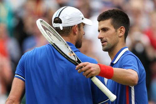 Andy Roddick și Novak Djokovic - Getty Images