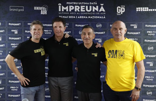 Generația de Aur, război deschis cu FRF: „Ne-au interzis să comercializăm tricouri!” + Gest de campioni făcut de Hagi & Comp