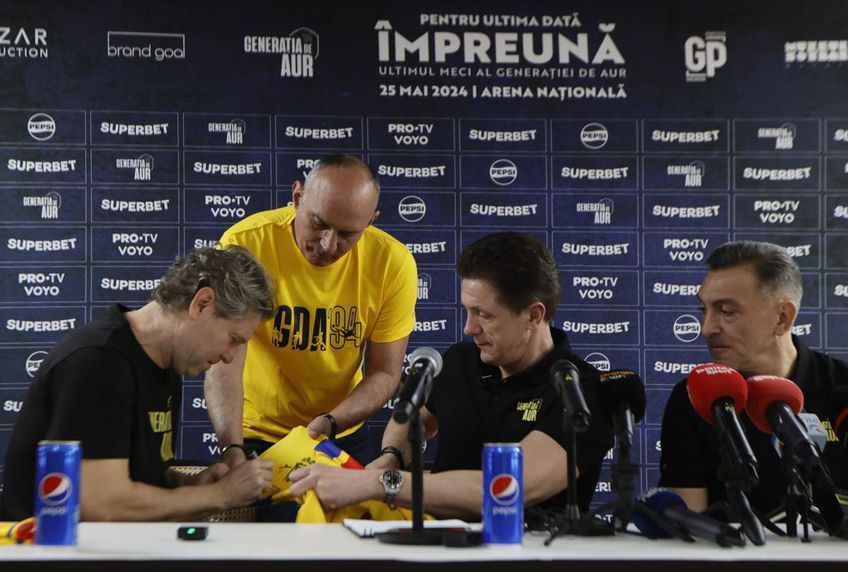 Federația Română de Fotbal i-a răspuns lui Gică Popescu. „Baciul” acuzase forul condus de Răzvan Burleanu că nu a permis utilizarea emblemei FRF pe tricourile de joc la meciul de retragere al Generației de Aur.
