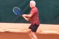 Imagini inedite » Stere Halep, partidă de tenis cu un celebru actor al României: „Bagă și tu mingea în teren!”