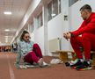 Andrea Miklos și antrenorul Cristi Eșanu Foto: Raed Krishan (GSP)