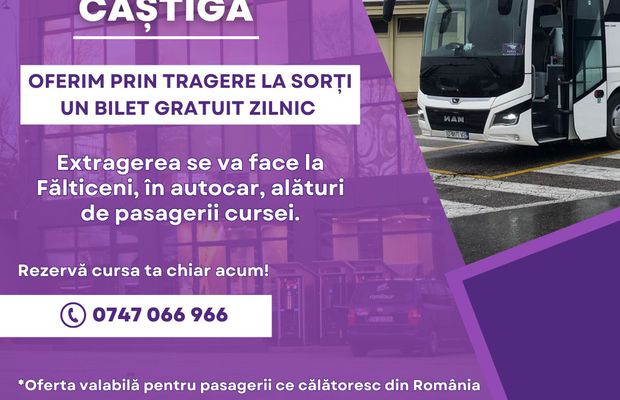 Romfour oferă zilnic un bilet gratuit prin tragere la sorți. Află de ce!