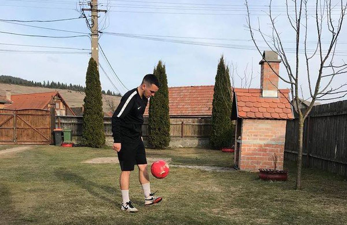 GALERIE FOTO. Un jucător al lui Sepsi gustă din plin viața la țară pe timpul izolării