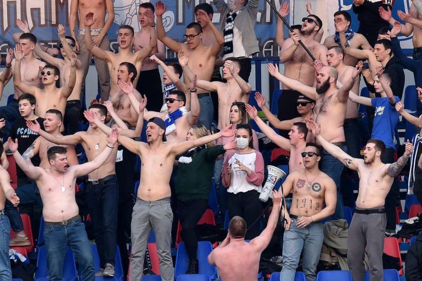 Suporterii lui FC Minsk, Belarus // sursă foto: Twitter