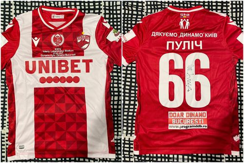 Prețul de pornire pentru tricoul lui Ante Puljic este de 300 de euro // foto: Facebook @ Peluza Catalin Hildan - Dinamo