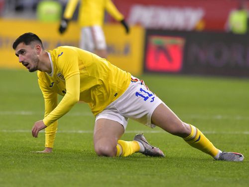 Israel - România. Andrei Ivan (25 de ani), atacantul „tricolorilor”, are o parte mare de vină la golul reușit de Moanes Dabour (29), vârful de atac al lui Hoffenheim. Era minutul 57 și 2-0 pentru România.