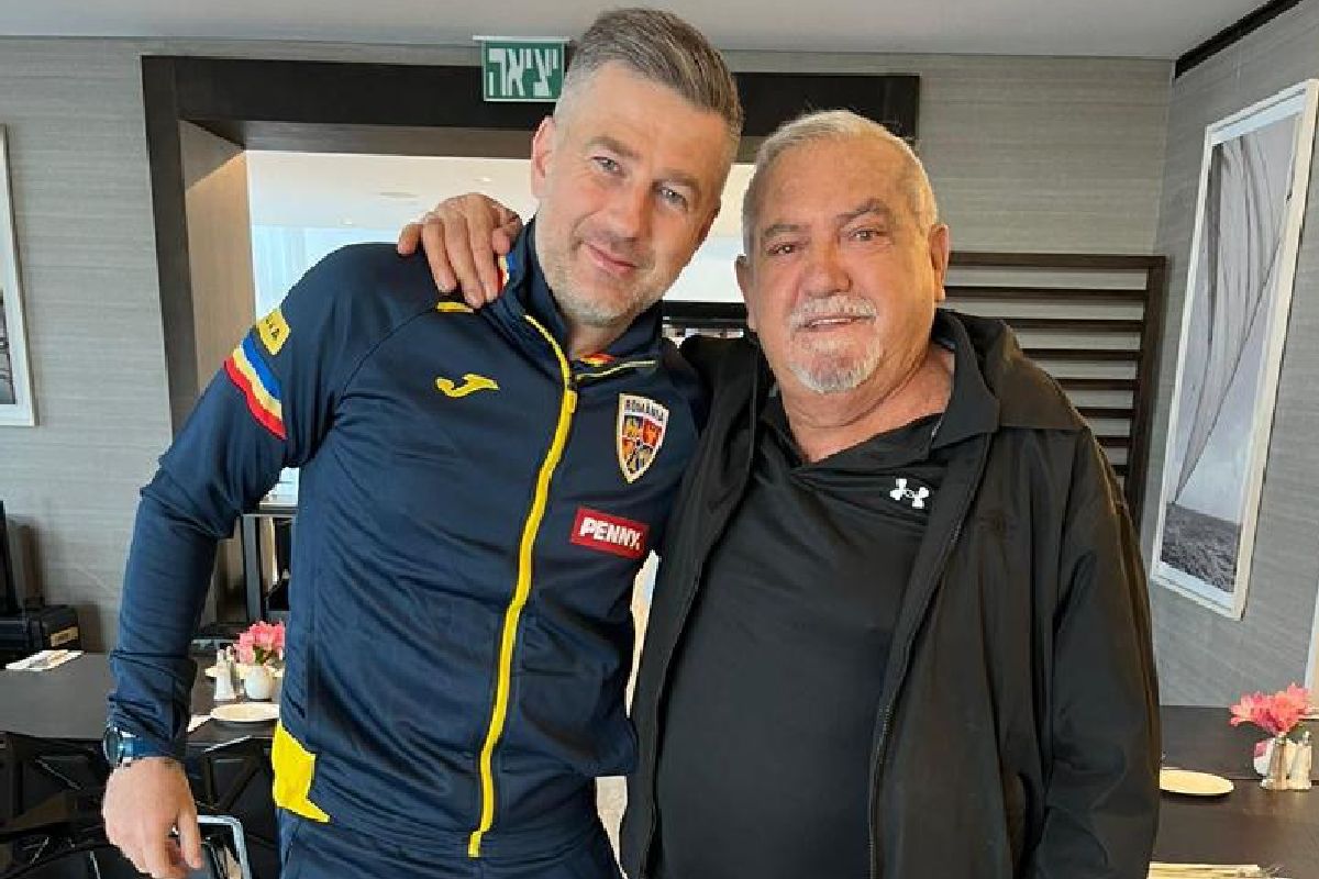 Edi Iordănescu, vizitat de Shlomo Sharf înaintea amicalului Israel - România