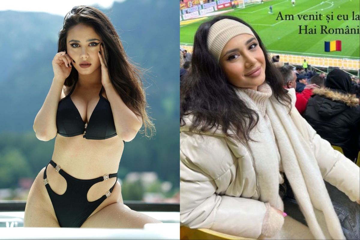 Cea mai hot prezență la România - Belarus » Actrița care a atras toate privirile