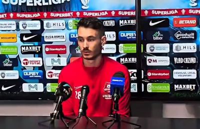 „Pot și eu să vorbesc?!” » Conferința internaționalului tricolor, întreruptă după meciul din Superligă