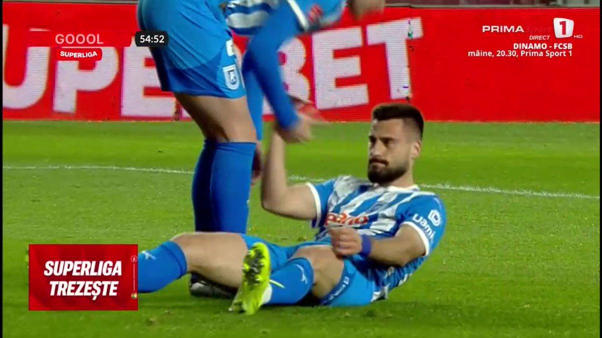 Fază ULUITOARE în Rapid - Craiova! Mirel Rădoi a răbufnit când a văzut autogolul