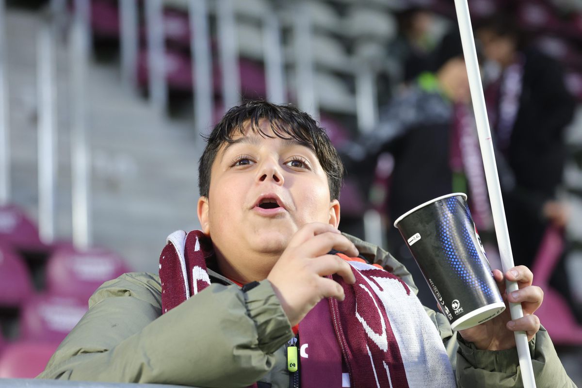 Copii prezenți la Rapid - Universitatea Craiova / foto: Ionuț Iordache GSP