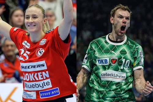 Henny Reistad și Mathias Gidsel sunt cei mai buni sportivi din handbal în 2024. Foto: Instagram