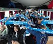Copiii care susțin Craiova, în deplasare la meciul cu Rapid/ foto Facebook @Universitatea Craiova