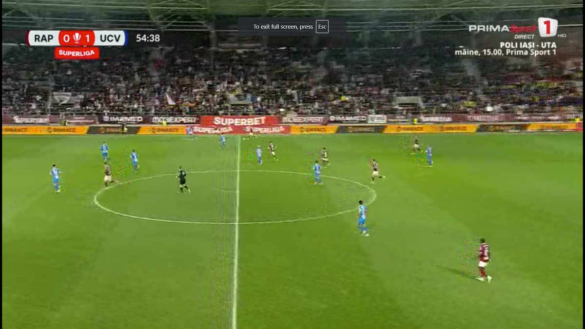 Fază ULUITOARE în Rapid - Craiova! Mirel Rădoi a răbufnit când a văzut autogolul