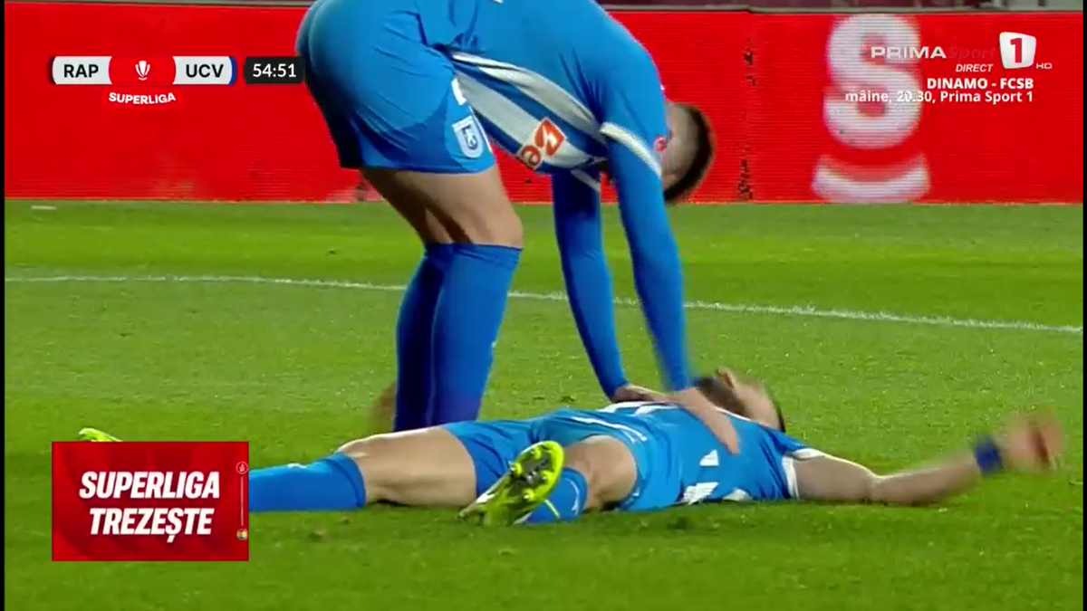 Fază ULUITOARE în Rapid - Craiova! Mirel Rădoi a răbufnit când a văzut autogolul