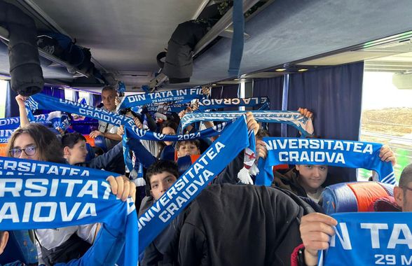 Imagini tari cu micii suporteri ai Craiovei » Sute de copii au făcut deplasarea pentru derby-ul cu Rapid
