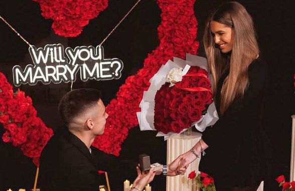 Cătălin Cîrjan a făcut marele pas, profitând de pauza competițională: „Te căsătorești cu mine?”