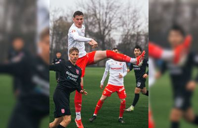 „My Giant” » Cel mai înalt fotbalist din Superliga a apărut la Dinamo: „Nu e photoshop”