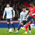 Noni Madueke (nr. 17) s-a accidentat în amicalul cu Uruguay (1-1) / Foto: Imago