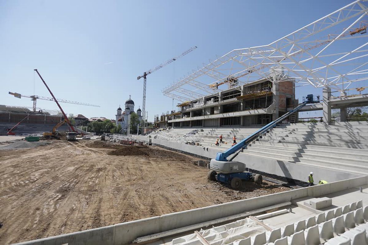 FOTO Lucrările la Stadionul Ghencea avansează rapid. Imagini de azi: „Sunteți entuziasmați?!”