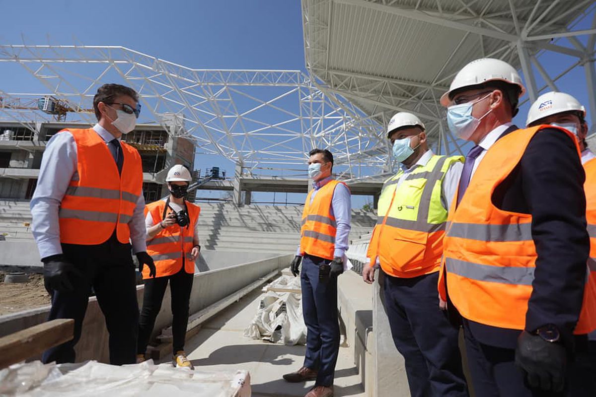 FOTO Lucrările la Stadionul Ghencea avansează rapid. Imagini de azi: „Sunteți entuziasmați?!”