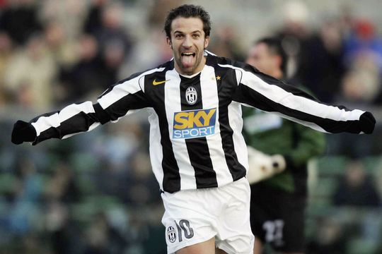 Del Piero are 52 de goluri din lovituri libere în întreaga carieră. E cel mai bun specialist italian // FOTO: Getty Images