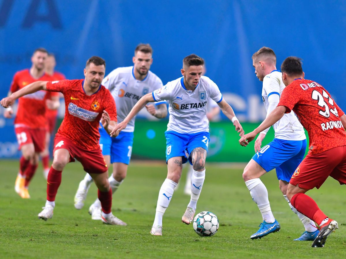 Gafă uluitoare a lui Andrei Vlad în Craiova - FCSB » Portarul roș-albaștrilor, intervenție lamentabilă la șutul lui Nistor