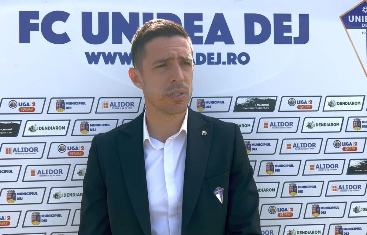 Dragoș Militaru despre săptămâna de foc a Unirii Dej: „Nu s-a jucat absolut nimic. Dinamo și Buzău joacă între ele, apoi cu noi”