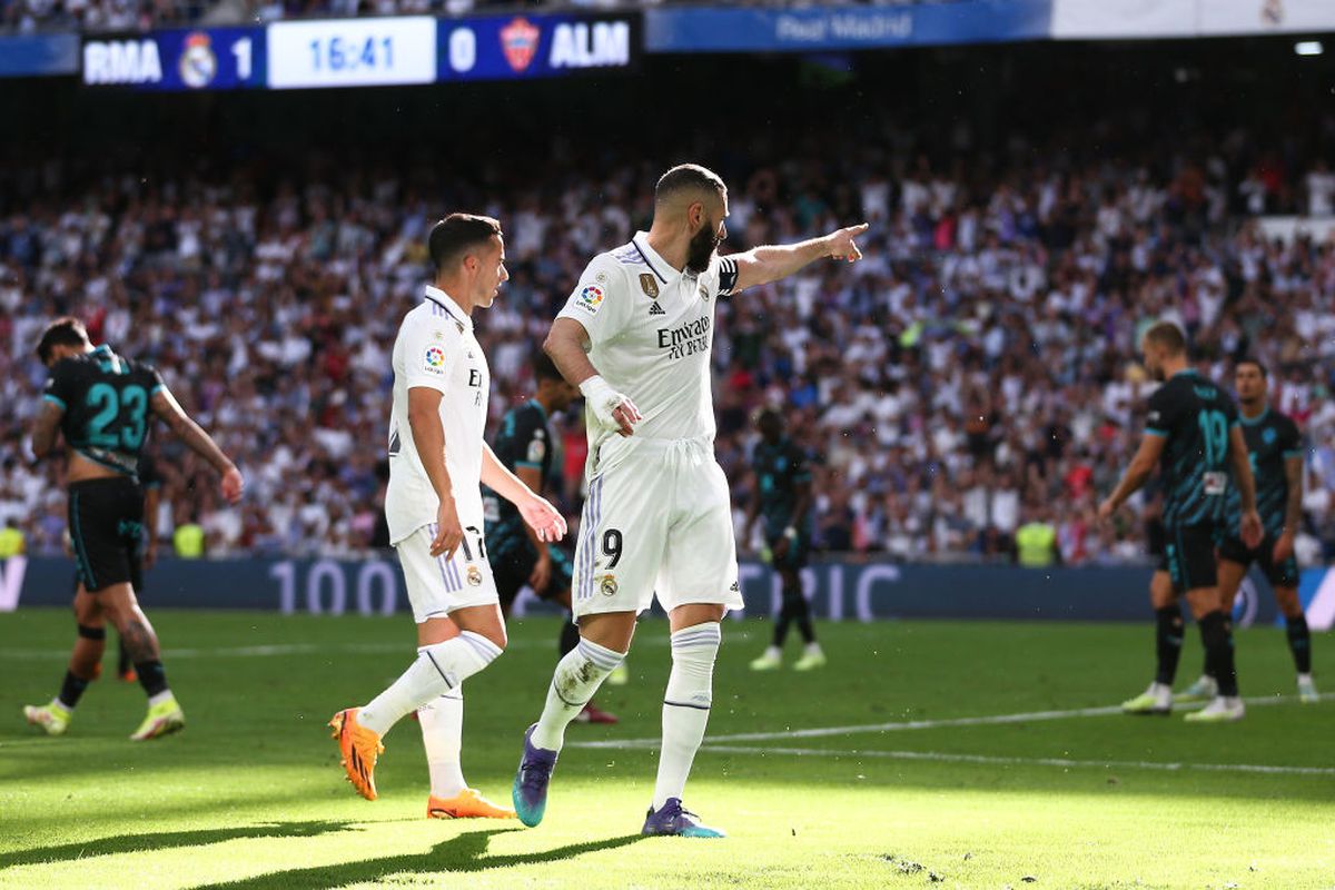 6 goluri în Real Madrid - Almeria » Hattrick Benzema