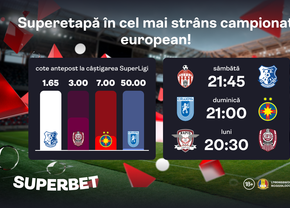 Adrenalină, echilibru și SuperCote! Vezi oferta pentru SuperEtapa din play-off-ul SuperLigii
