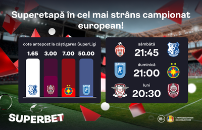 Adrenalină, echilibru și SuperCote! Vezi oferta pentru SuperEtapa din play-off-ul SuperLigii