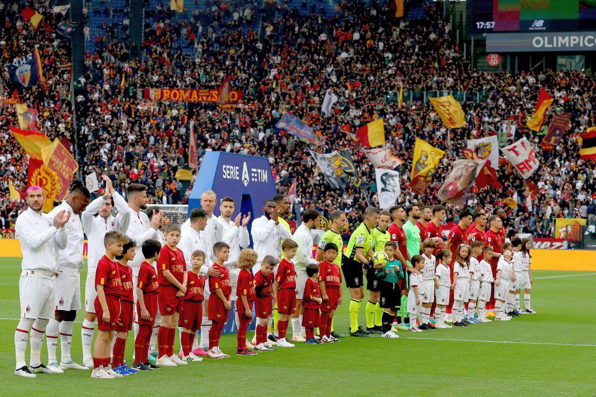 AS Roma - AC Milan  - imagini spectaculoase din ciocnirea de pe Olimpico